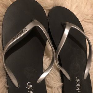 Calvin Klein flip flops. New.